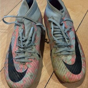 Nike Pink and Gray Athletic Cleats